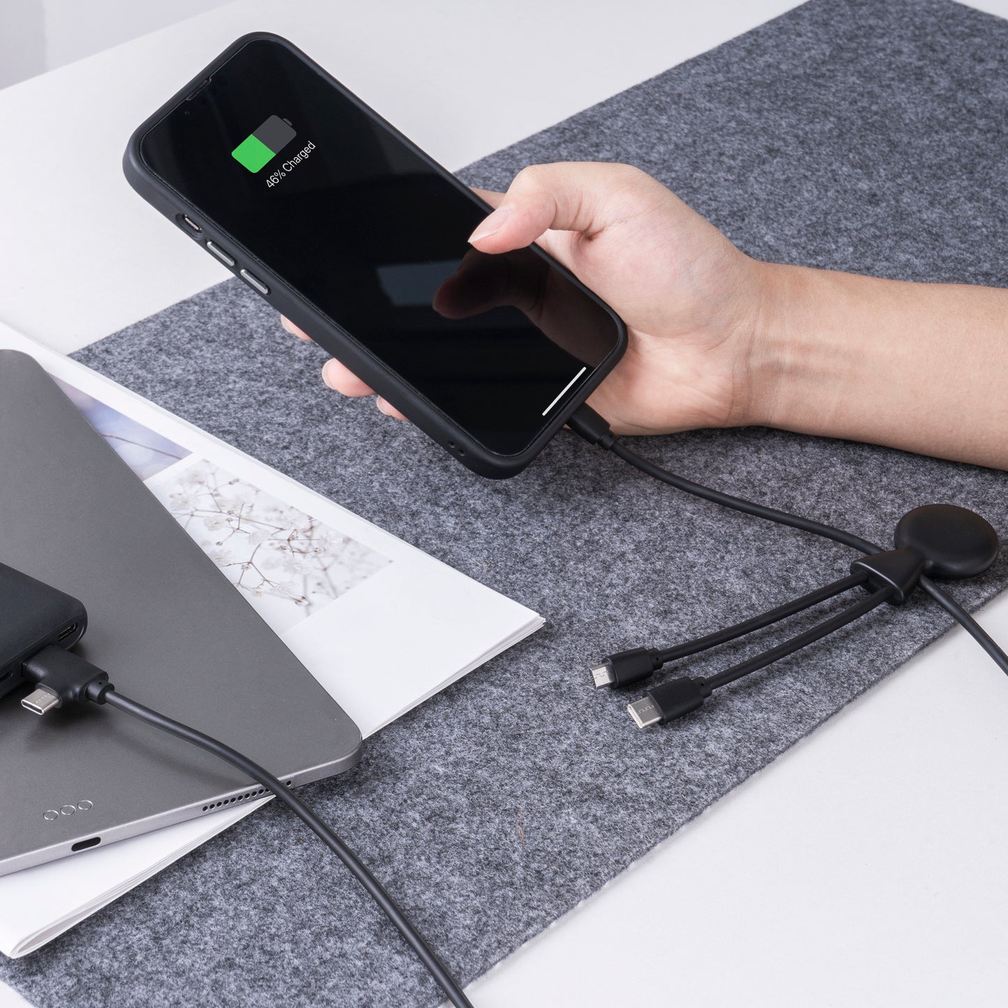 LT 41713 3199 | Xoopar Mr. Bio Powerbank and Cable pack 7000mAh
