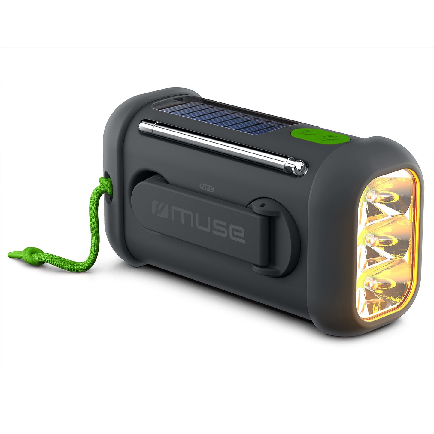 LT55019 MH-08 | Muse Radio, Bluetooth-Lautsprecher mit Solar- und Öffnungsmechanismen