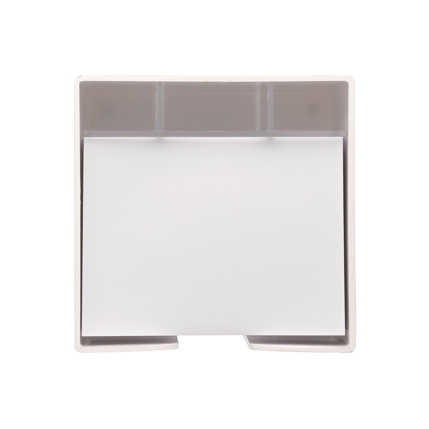 LT91767 Papierblock (10×10×10 cm) in einer würfelförmigen Box mit Fächern für Bürobedarf