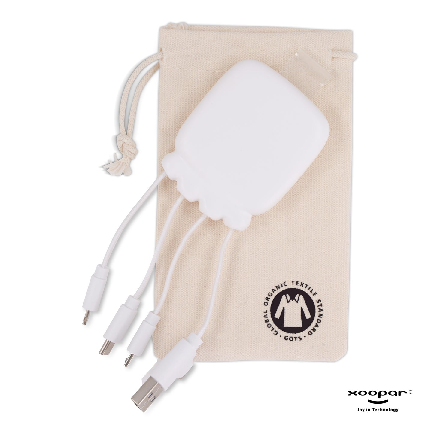 LT 41410  3192 | Xoopar Octopus Gamma 2 Powerbank with Bio Charging cable 3000mAh