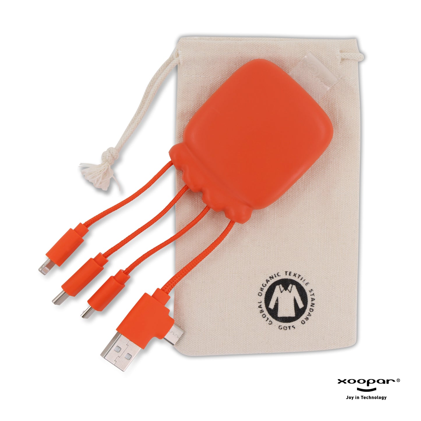 LT 41410  3192 | Xoopar Octopus Gamma 2 Powerbank with Bio Charging cable 3000mAh