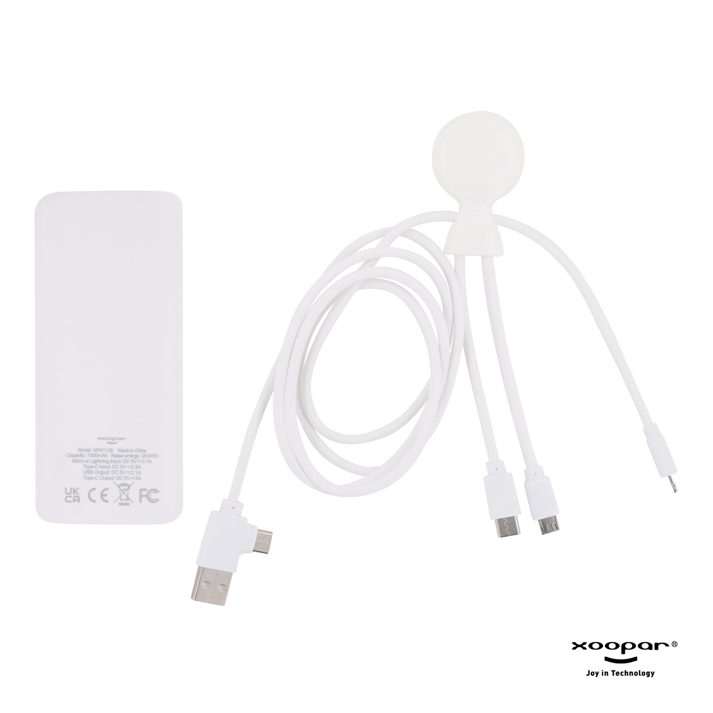 LT 41713  3199 | Xoopar Mr. Bio Powerbank and Cable pack 7000mAh