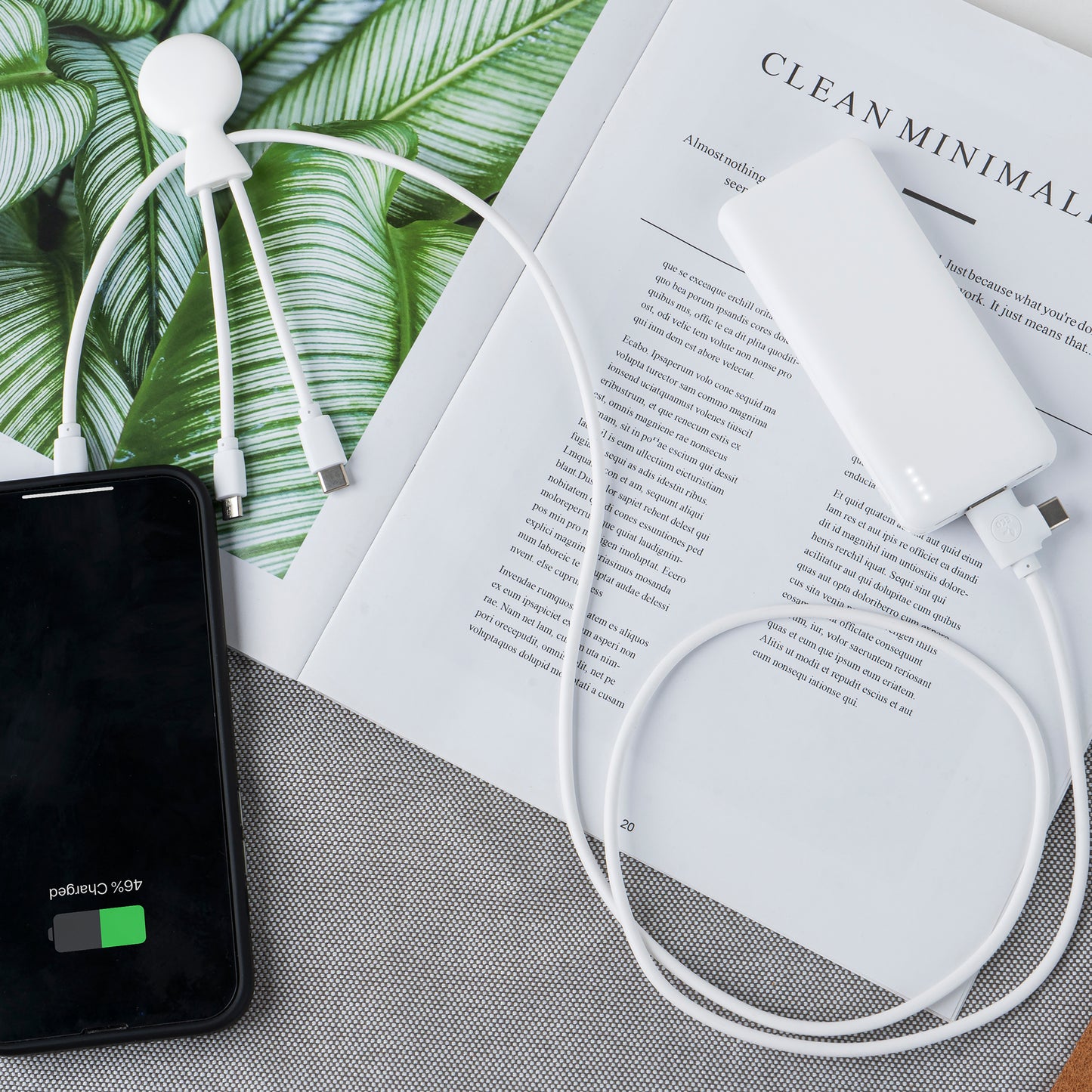 LT 41713  3199 | Xoopar Mr. Bio Powerbank and Cable pack 7000mAh