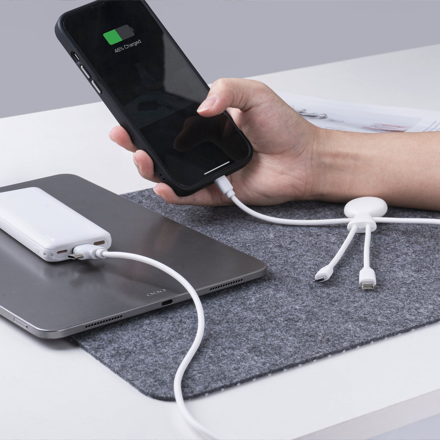 LT 41713  3199 | Xoopar Mr. Bio Powerbank and Cable pack 7000mAh