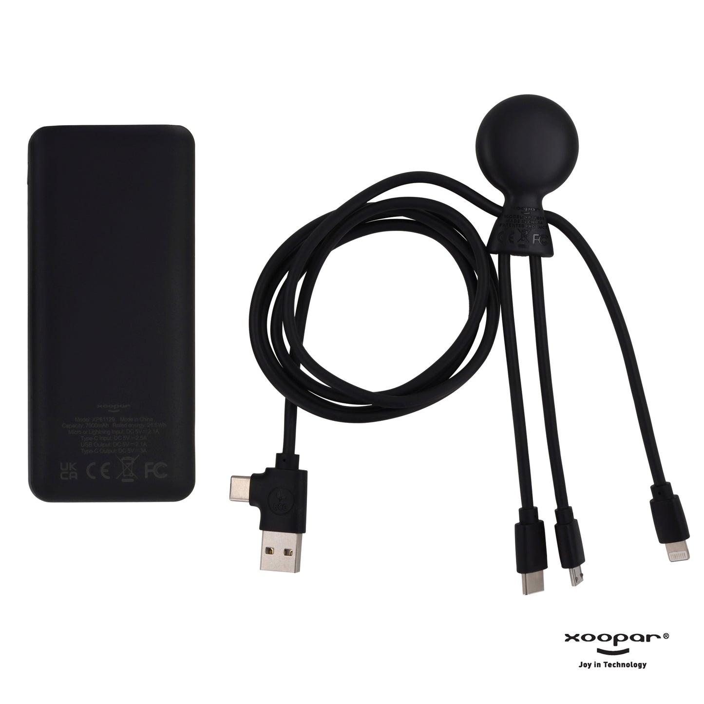 LT 41713  3199 | Xoopar Mr. Bio Powerbank and Cable pack 7000mAh