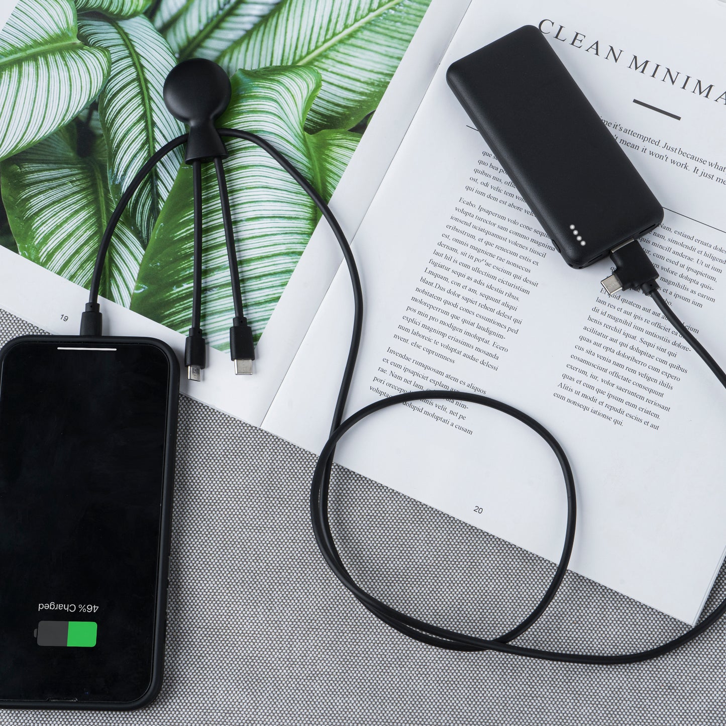 LT 41713  3199 | Xoopar Mr. Bio Powerbank and Cable pack 7000mAh