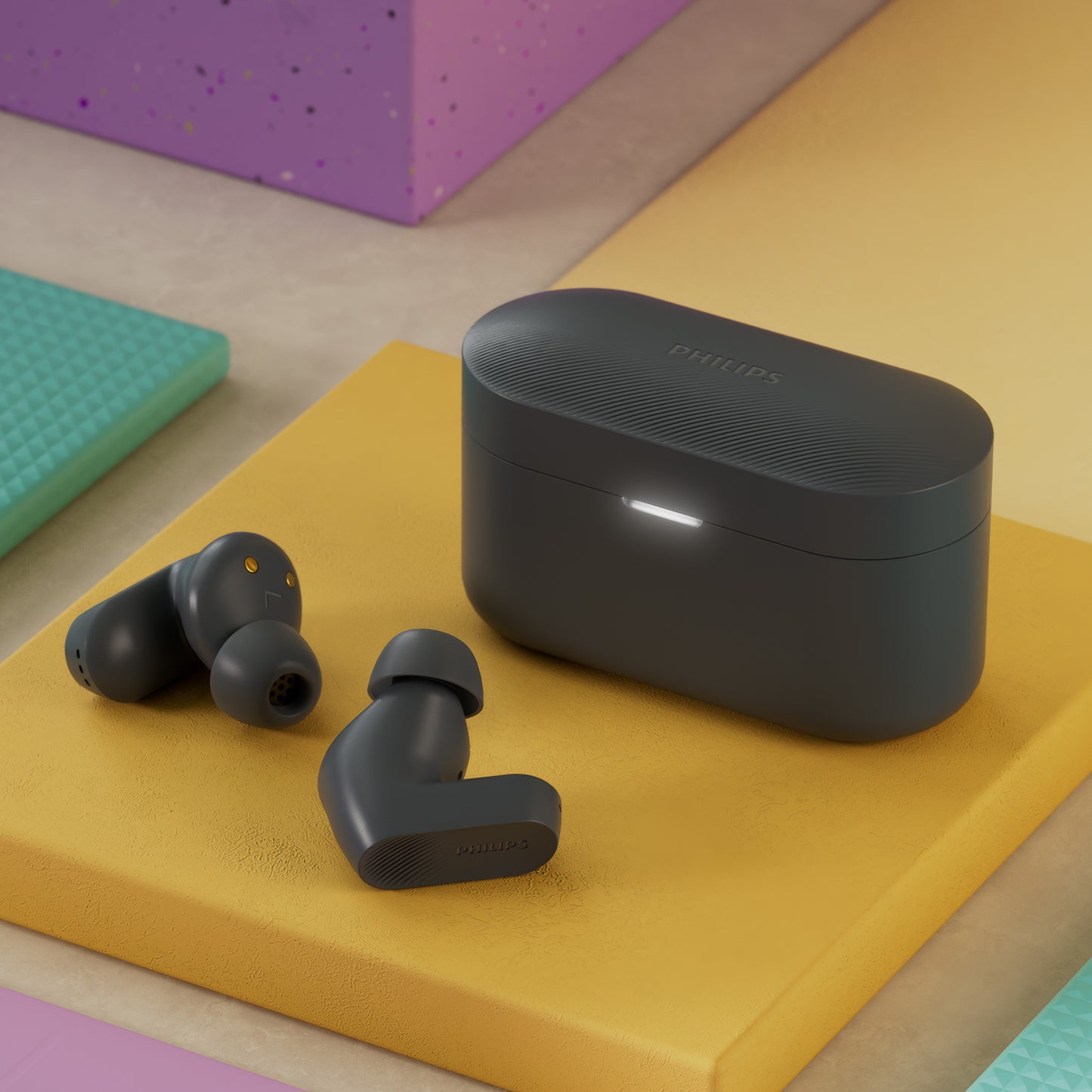 TAT3509  Philips Noise Cancelling Pro Ohrhörer mit bis zu 24 Stunden Spielzeit