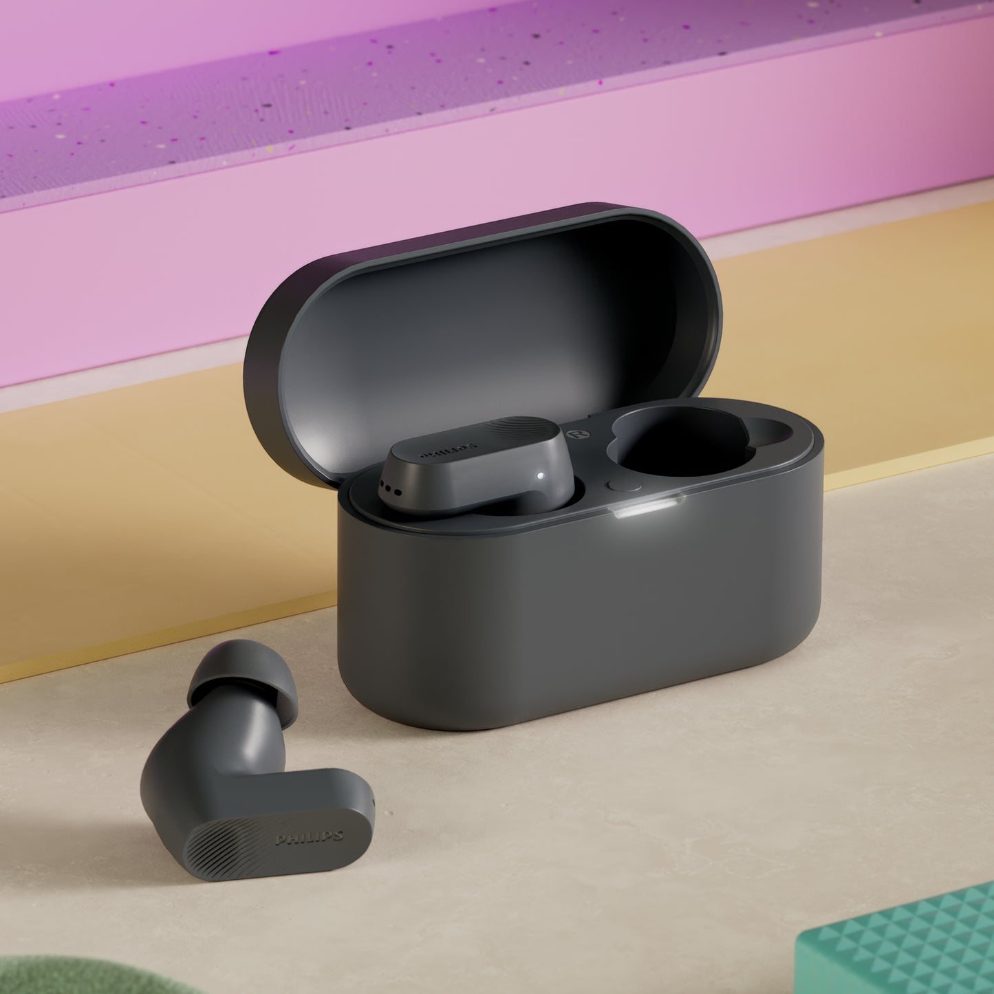 TAT3509  Philips Noise Cancelling Pro Ohrhörer mit bis zu 24 Stunden Spielzeit