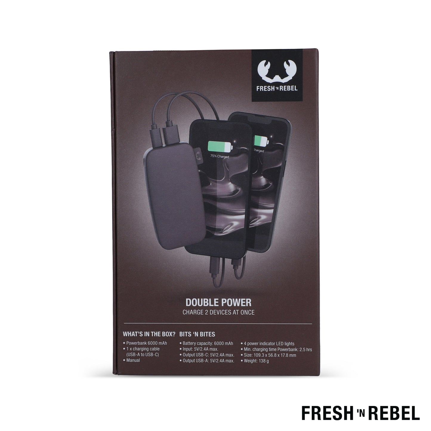 LT 49401  2PB6100 | Fresh 'n Rebel Powerbank 6000mAh USB-C
