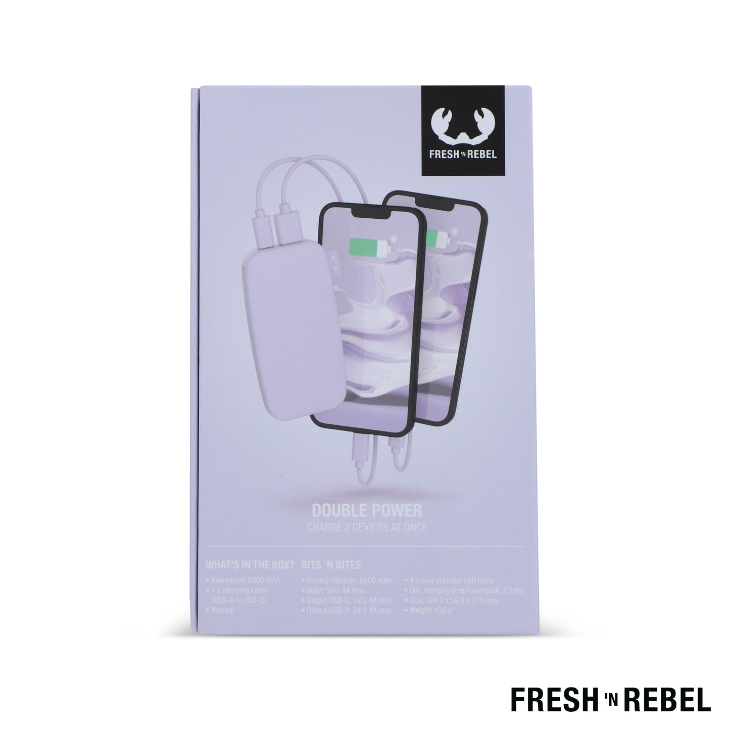 LT 49401  2PB6100 | Fresh 'n Rebel Powerbank 6000mAh USB-C