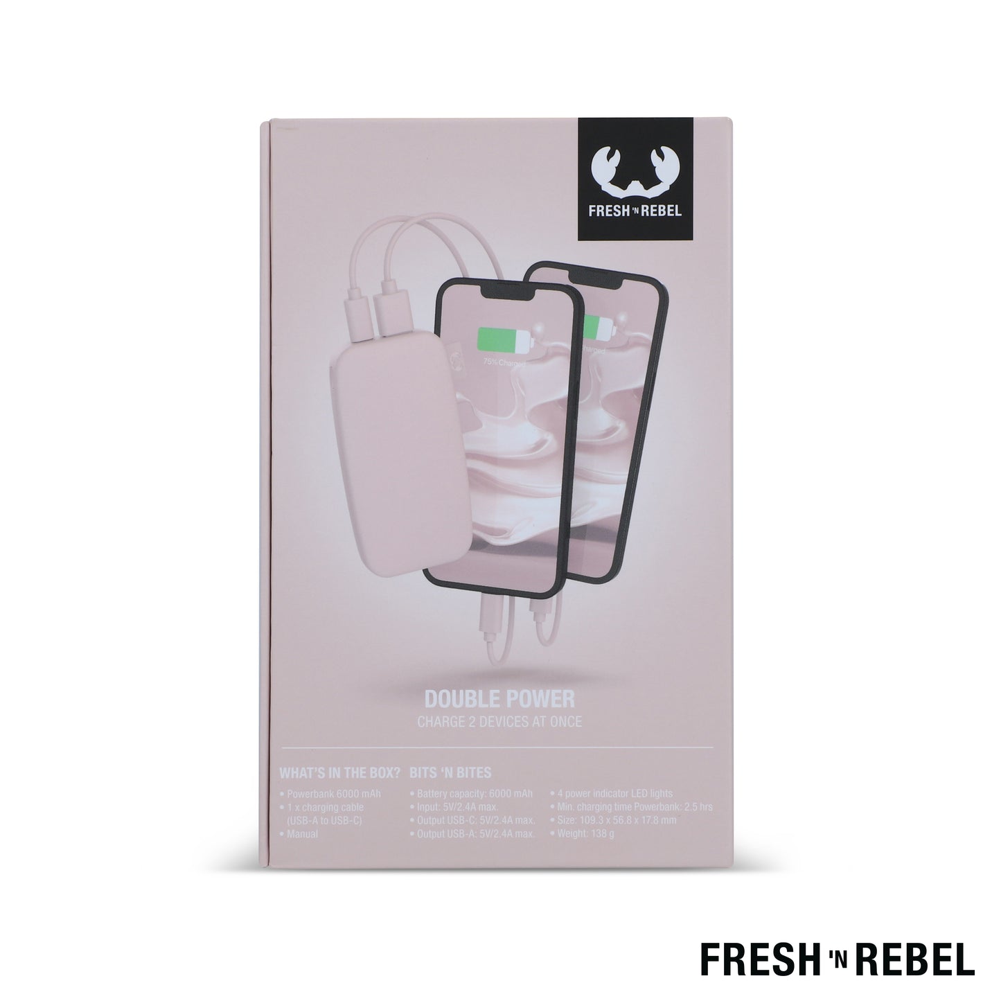 LT 49401  2PB6100 | Fresh 'n Rebel Powerbank 6000mAh USB-C