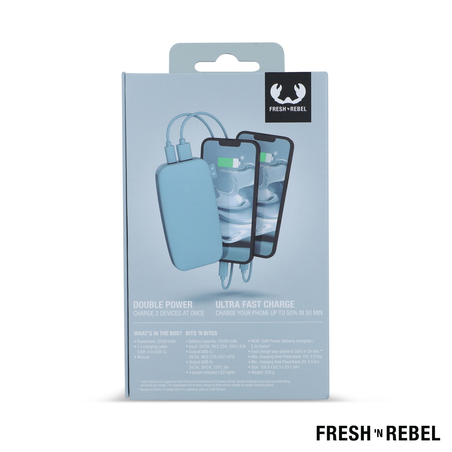 LT 49402  2PB12100 | Fresh 'n Rebel Powerbank 12000mAh USB-C Schnellladung 20W
