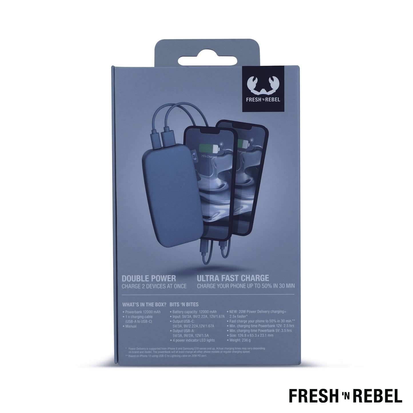 LT 49402  2PB12100 | Fresh 'n Rebel Powerbank 12000mAh USB-C Schnellladung 20W