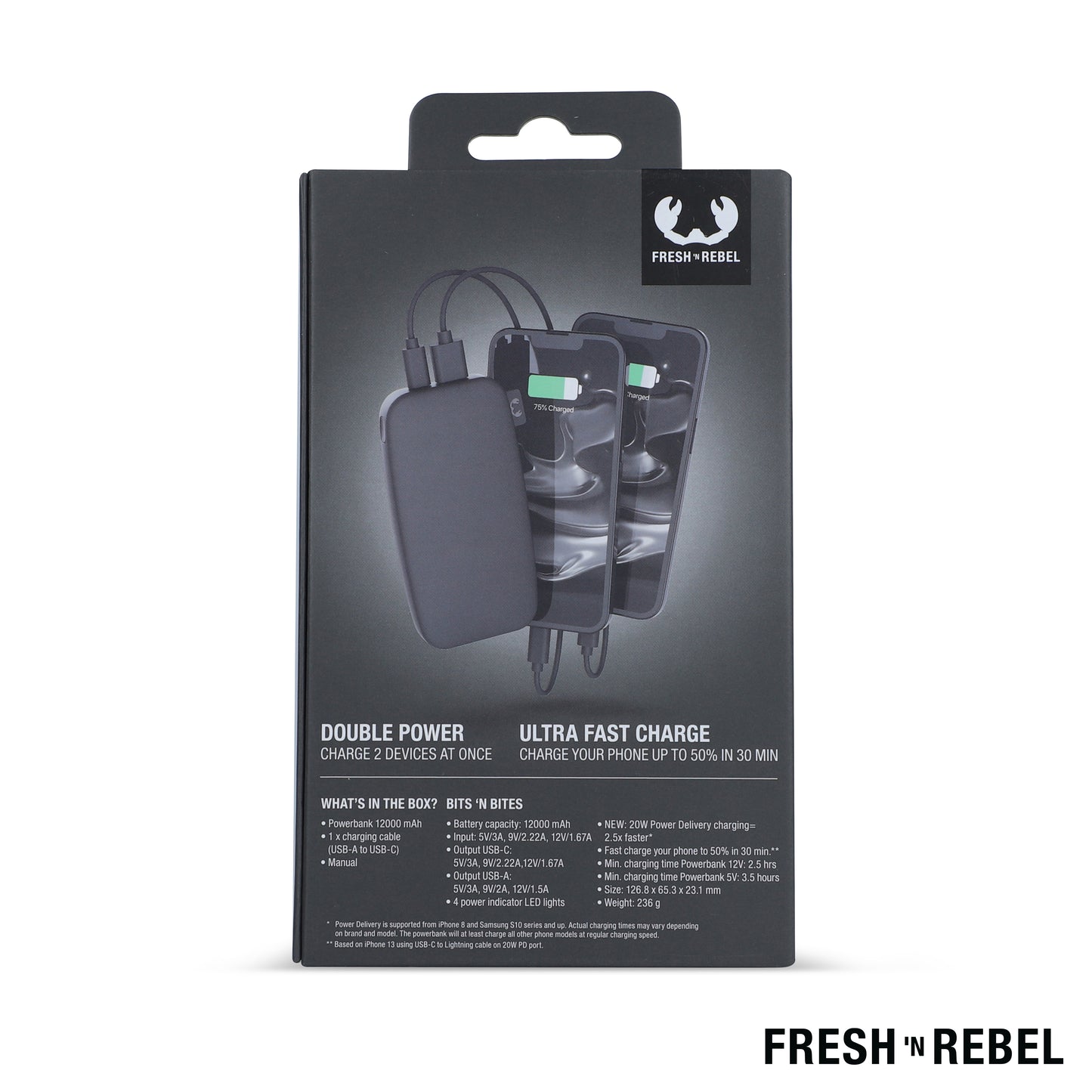 LT 49402  2PB12100 | Fresh 'n Rebel Powerbank 12000mAh USB-C Schnellladung 20W