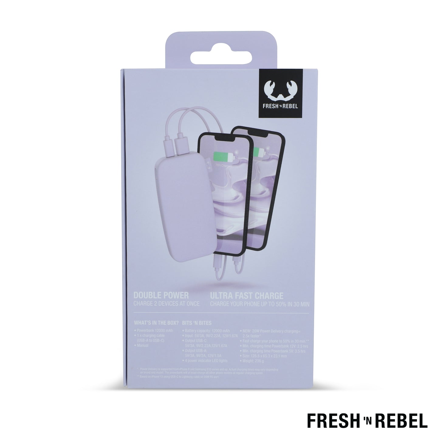 LT 49402  2PB12100 | Fresh 'n Rebel Powerbank 12000mAh USB-C Schnellladung 20W