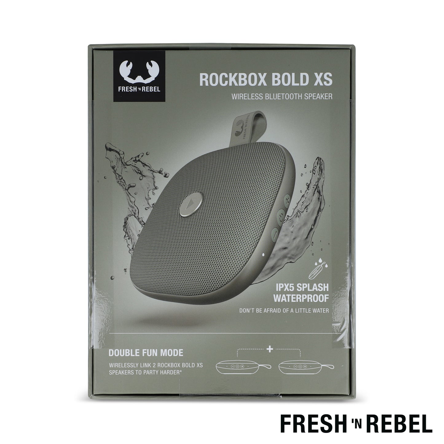 LT 49721  1RB5100 | Fresh 'n Rebel Rockbox Bold Xs splashproof TWS speaker 4W