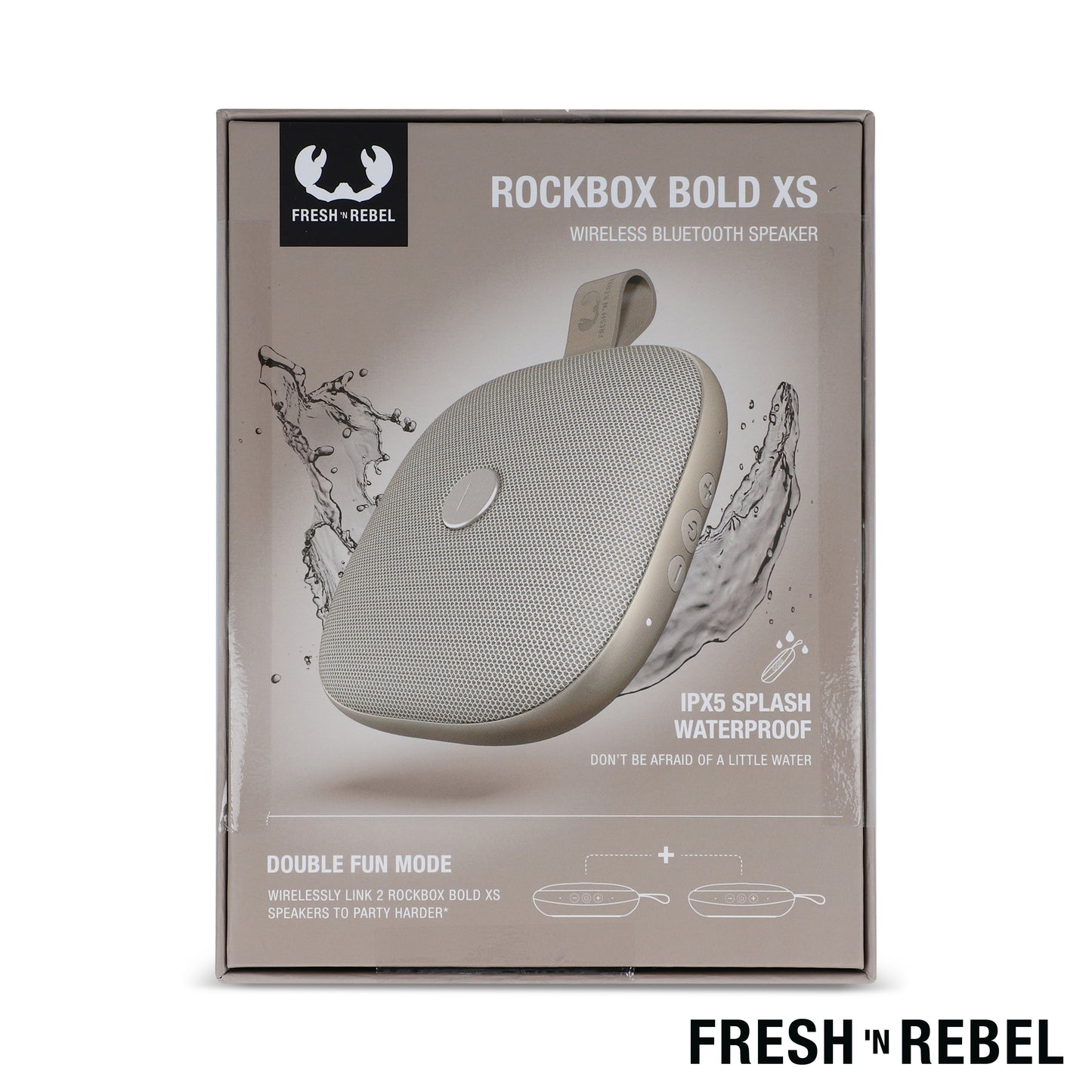 LT 49721  1RB5100 | Fresh 'n Rebel Rockbox Bold Xs splashproof TWS speaker 4W