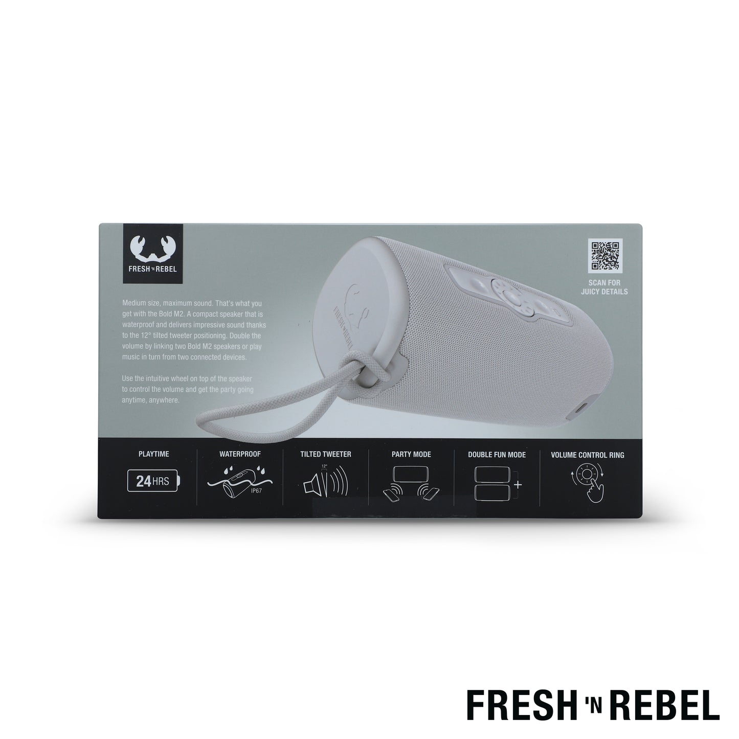 LT 49731  1RB7400 I Fresh 'n Rebel Bold M2-Waterproof Bluetooth speaker