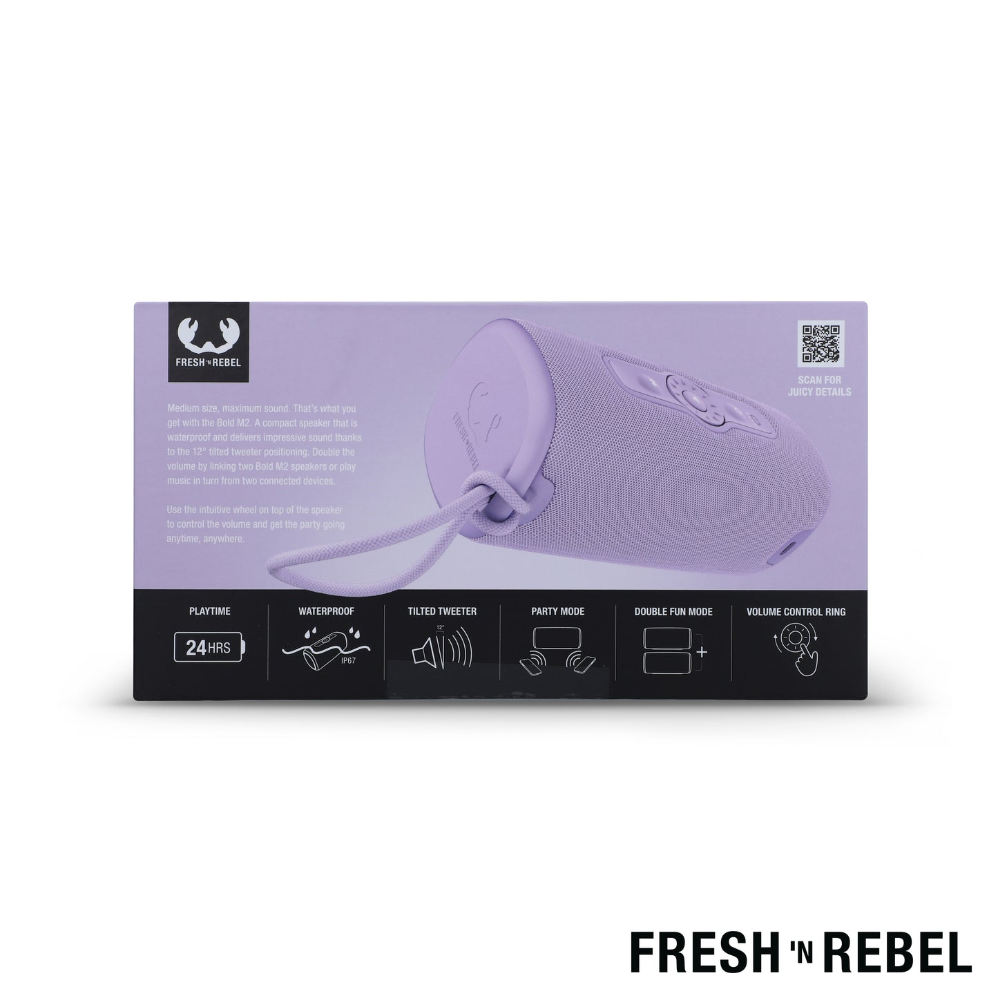 LT 49731  1RB7400 I Fresh 'n Rebel Bold M2-Waterproof Bluetooth speaker