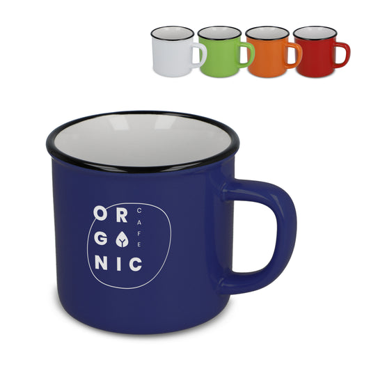 LT51111  Keramiktasse im Emaille-Stil, 280 ml