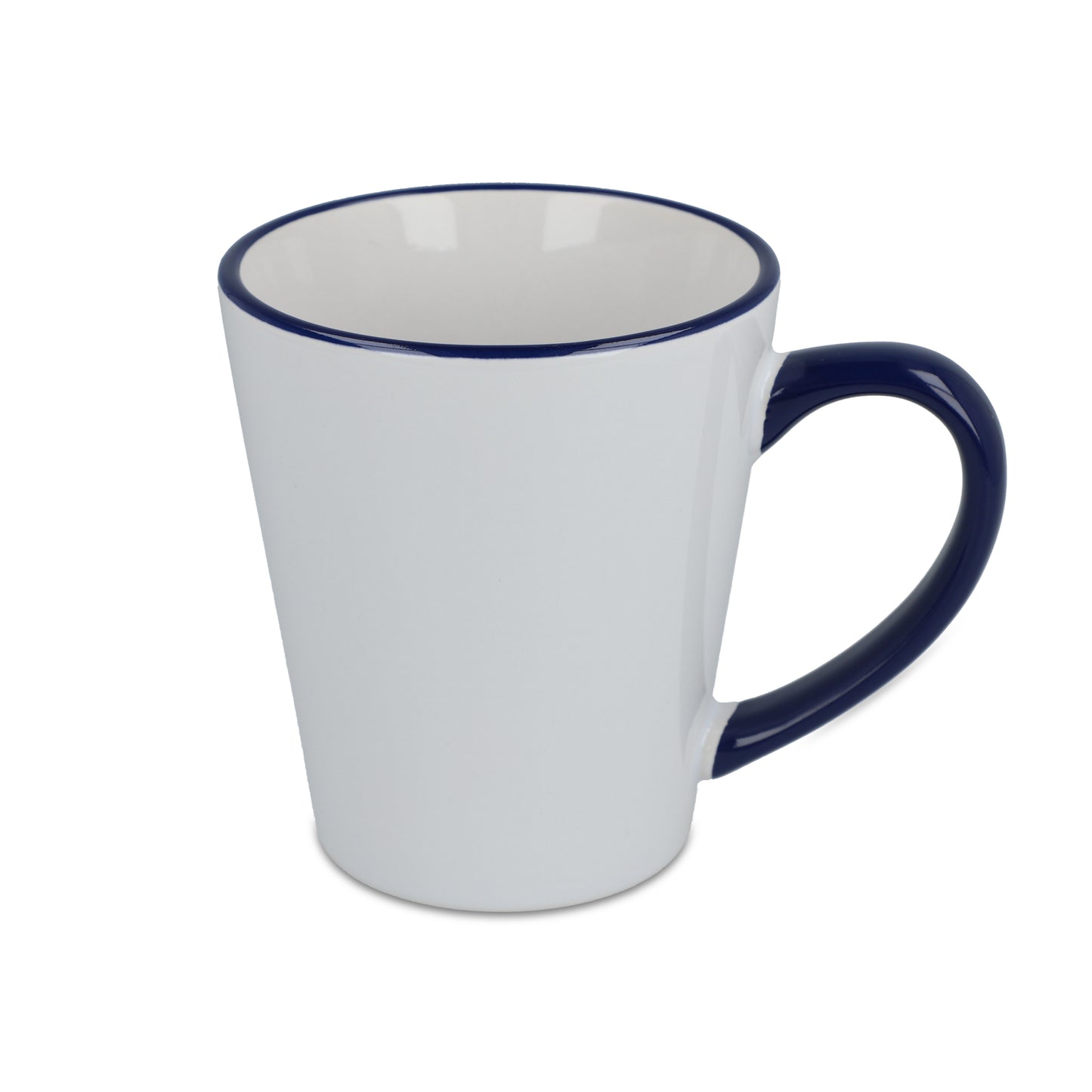 LT51192  Melbourne Sublime Becher mit farbigem Rand und Henkel, 300 ml