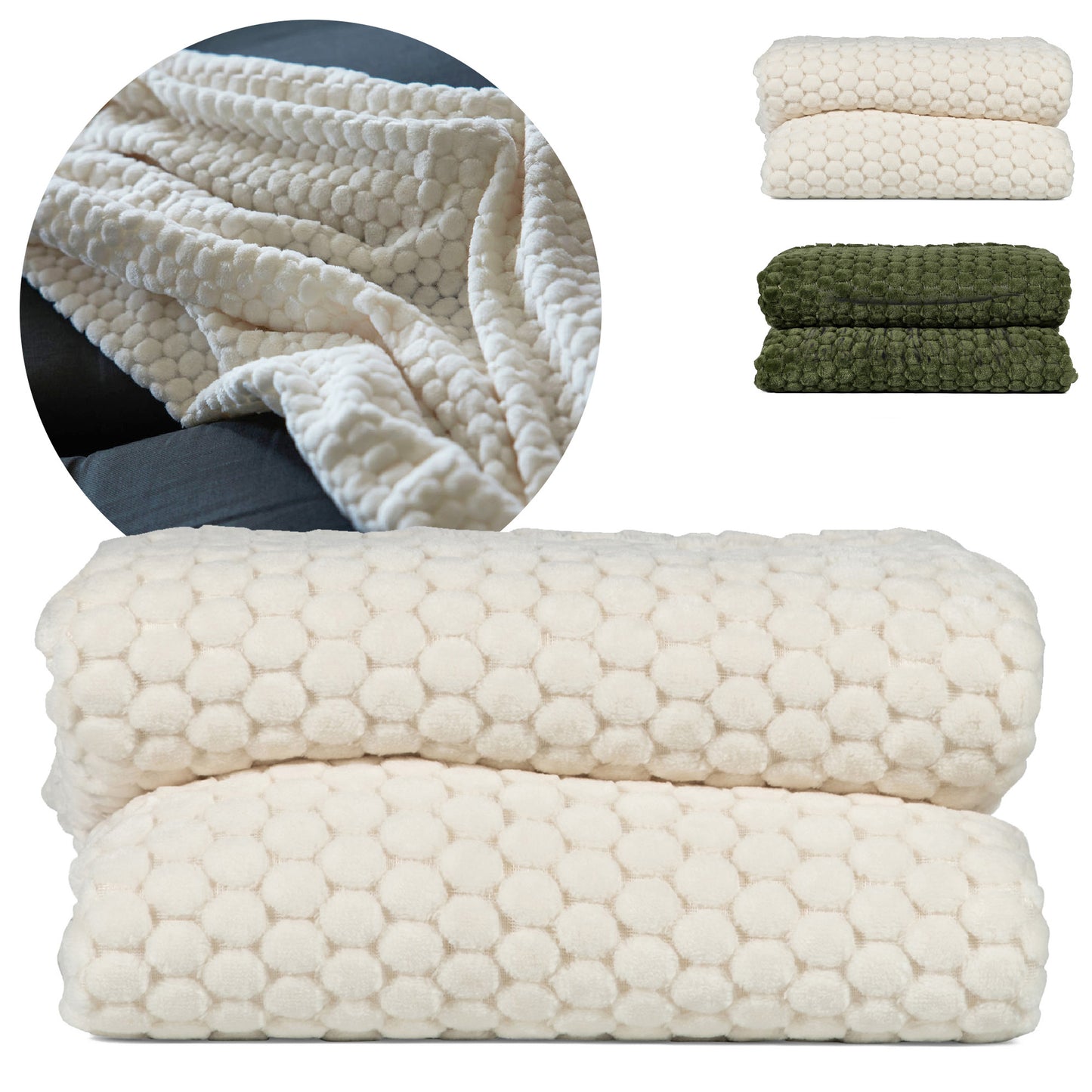 LT 52124  Sagaform Maja Fleece kariert 130x170 cm