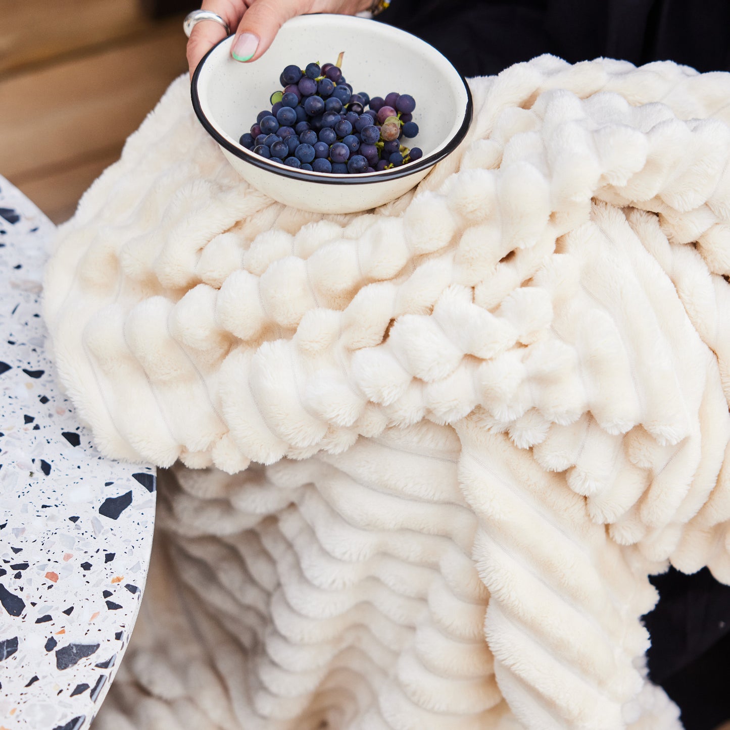 LT 52127  Sagaform Esther Fleece Plaid 130x170 cm