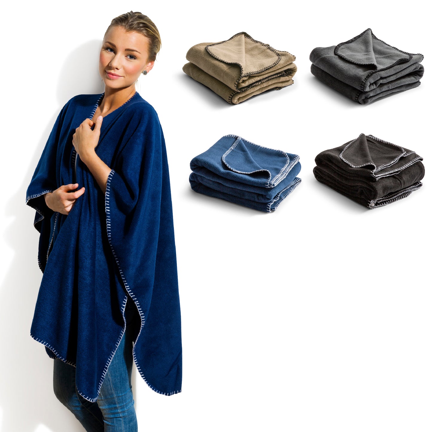 LT  54901  Nightingale Fleece-Poncho 120x160 cm