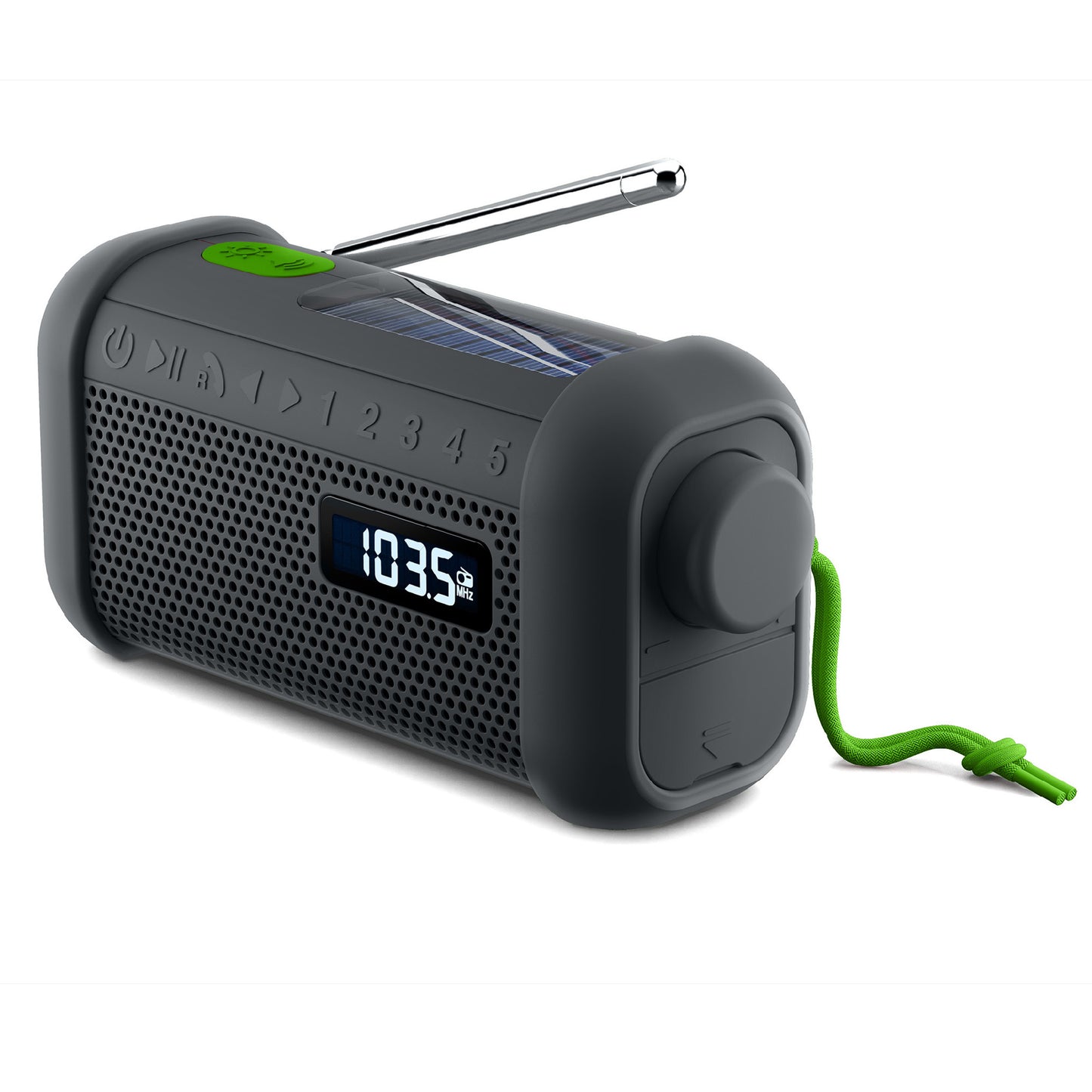 LT55019  MH-08 | Muse Radio, Bluetooth-Lautsprecher mit Solar- und Öffnungsmechanismen