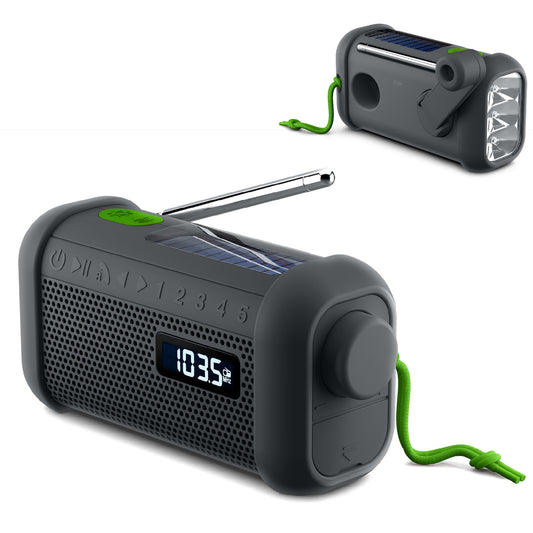 LT55019  MH-08 | Muse Radio, Bluetooth-Lautsprecher mit Solar- und Öffnungsmechanismen
