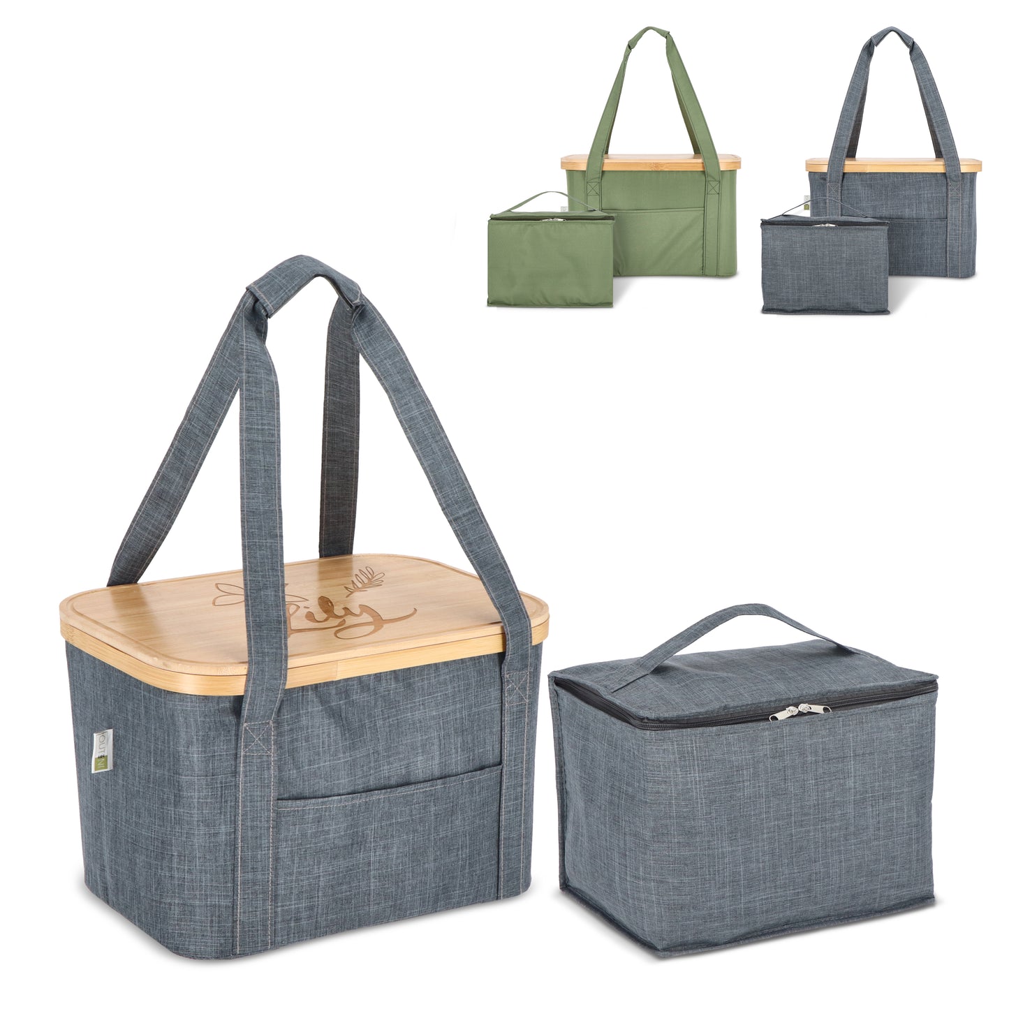 LT57106  InSideOut faltbarer Kühlkorb Sogne, 38 × 26 × 25 cm, rPET