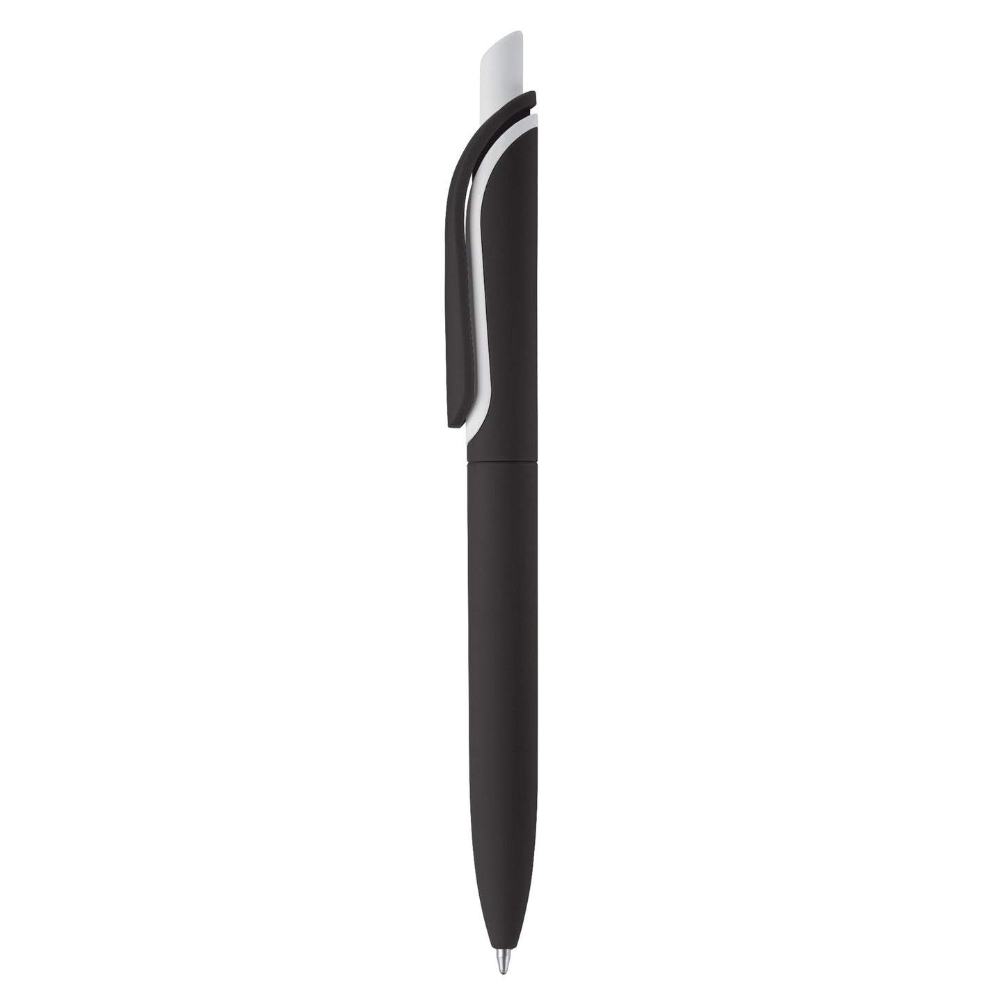 LT80120  Kugelschreiber Click Shadow mit Soft-Touch-Oberfläche, hergestellt in Deutschland“