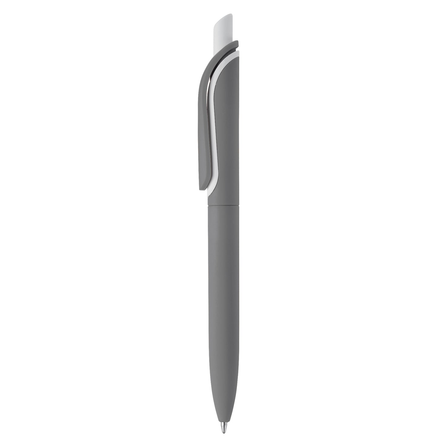 LT80120  Kugelschreiber Click Shadow mit Soft-Touch-Oberfläche, hergestellt in Deutschland“