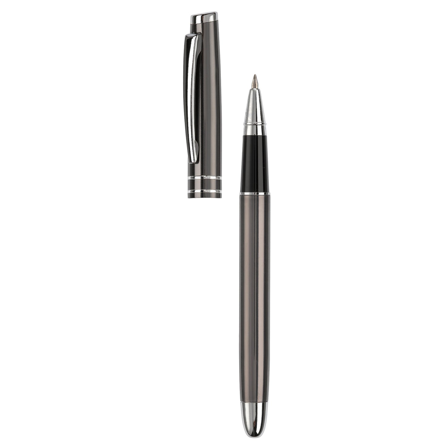 LT81155  Rollerball aus Aluminium mit zwei Zierstreifen