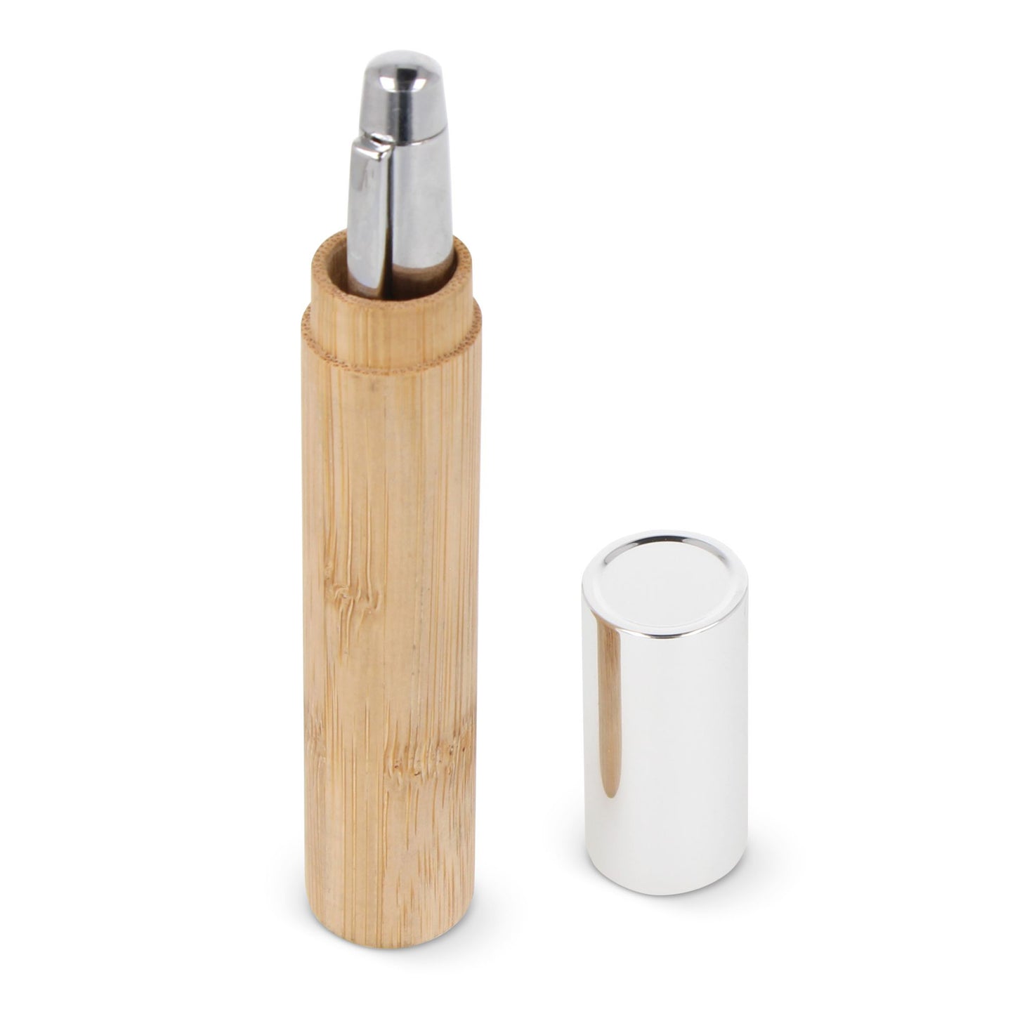 Metall-Kugelschreiber in Bambusröhre