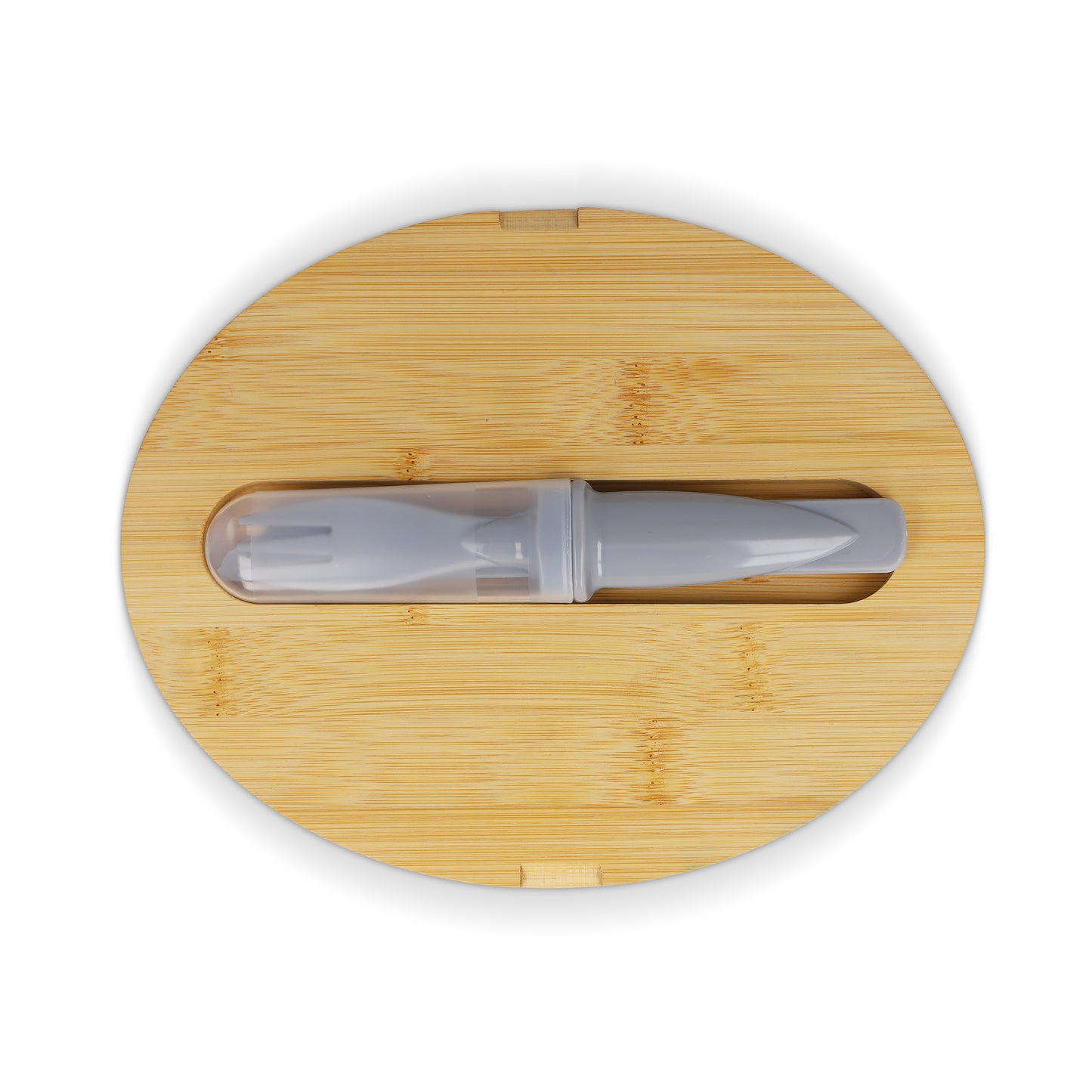 LT90454  Lunchbox aus R-PP und Bambus mit Besteck, 1 L.