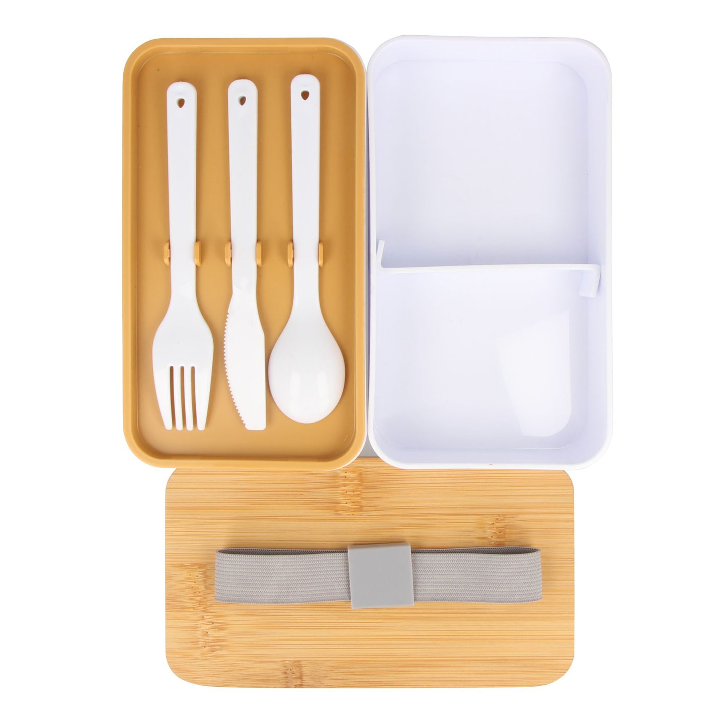LT90455  Bento-Lunchbox aus R-PP und Bambus.