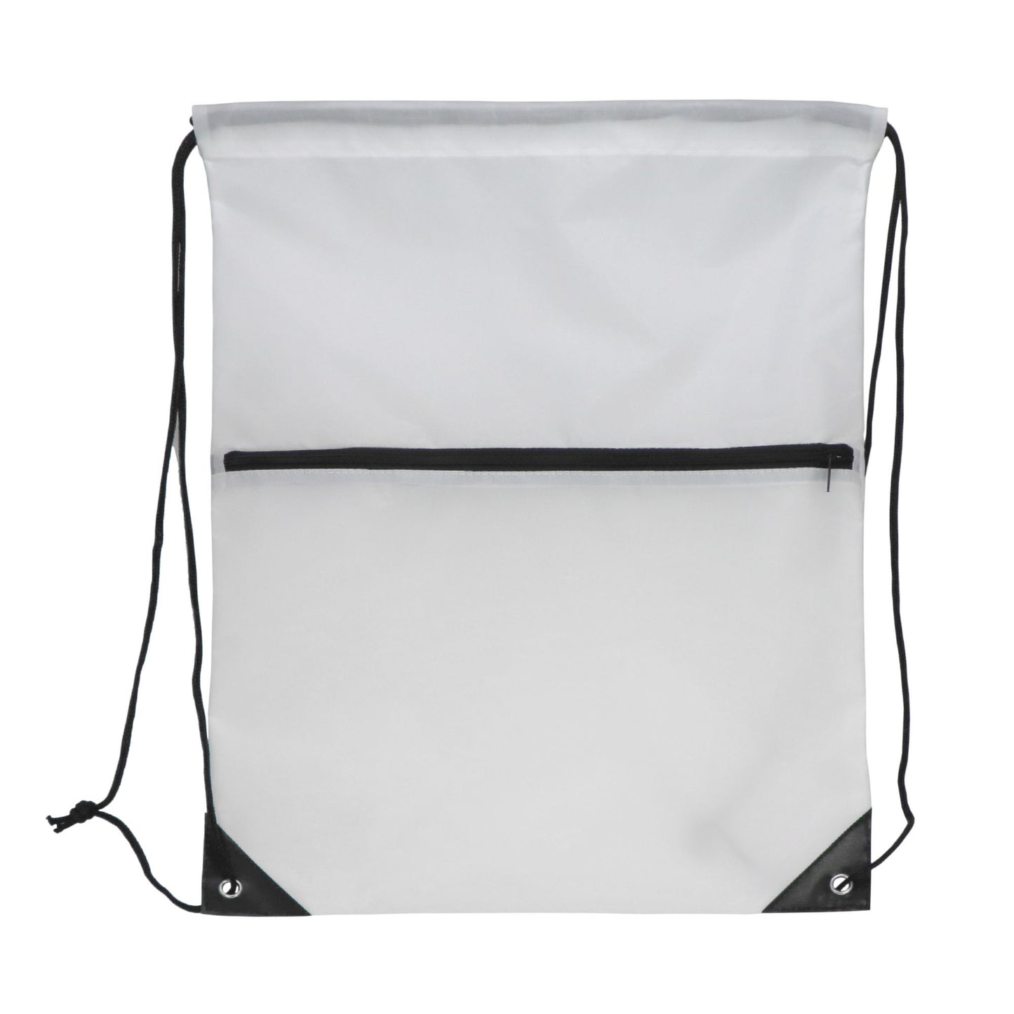 LT91395  210T R-PET Kordelzug-Rucksack mit Reißverschluss