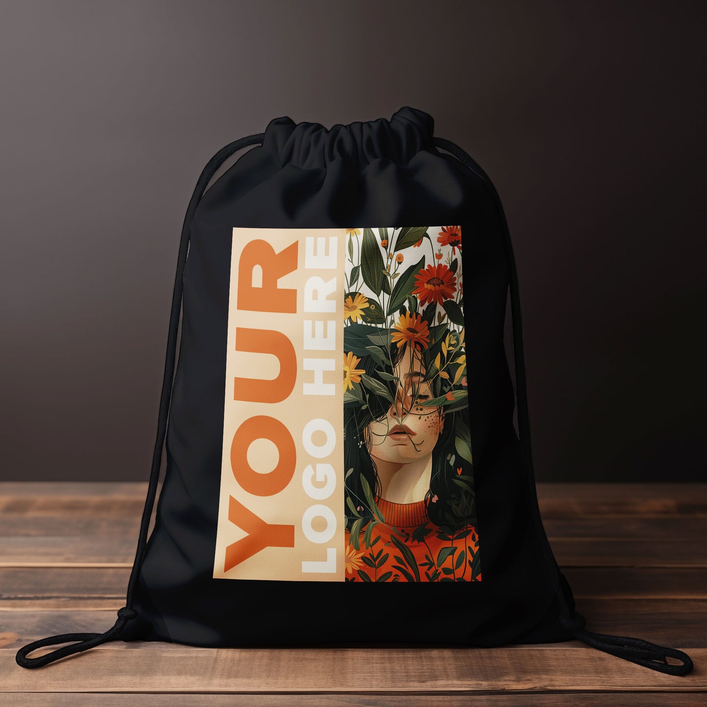 LT91399  Rucksack mit Kordelzug aus 210T RPET