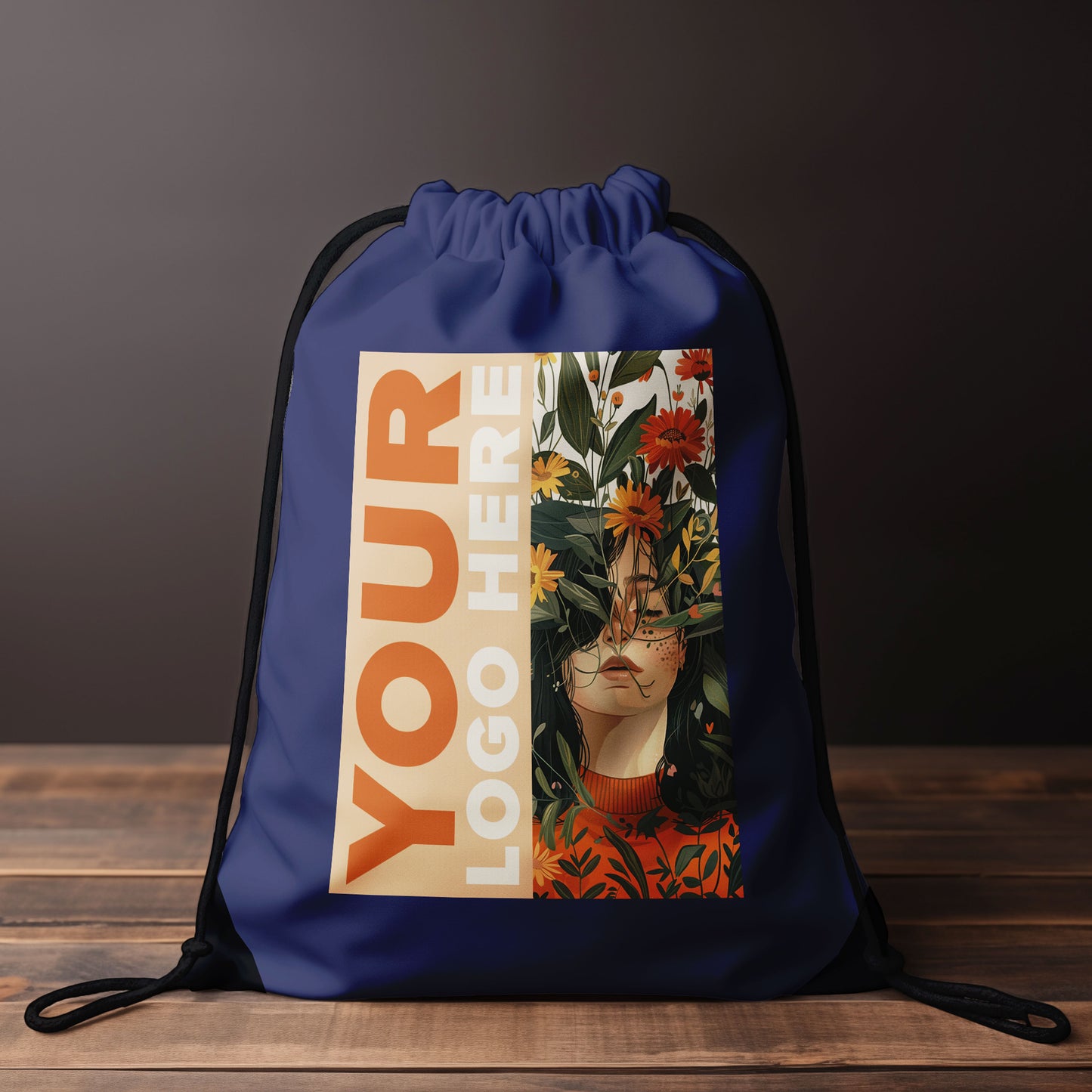 LT91399  Rucksack mit Kordelzug aus 210T RPET