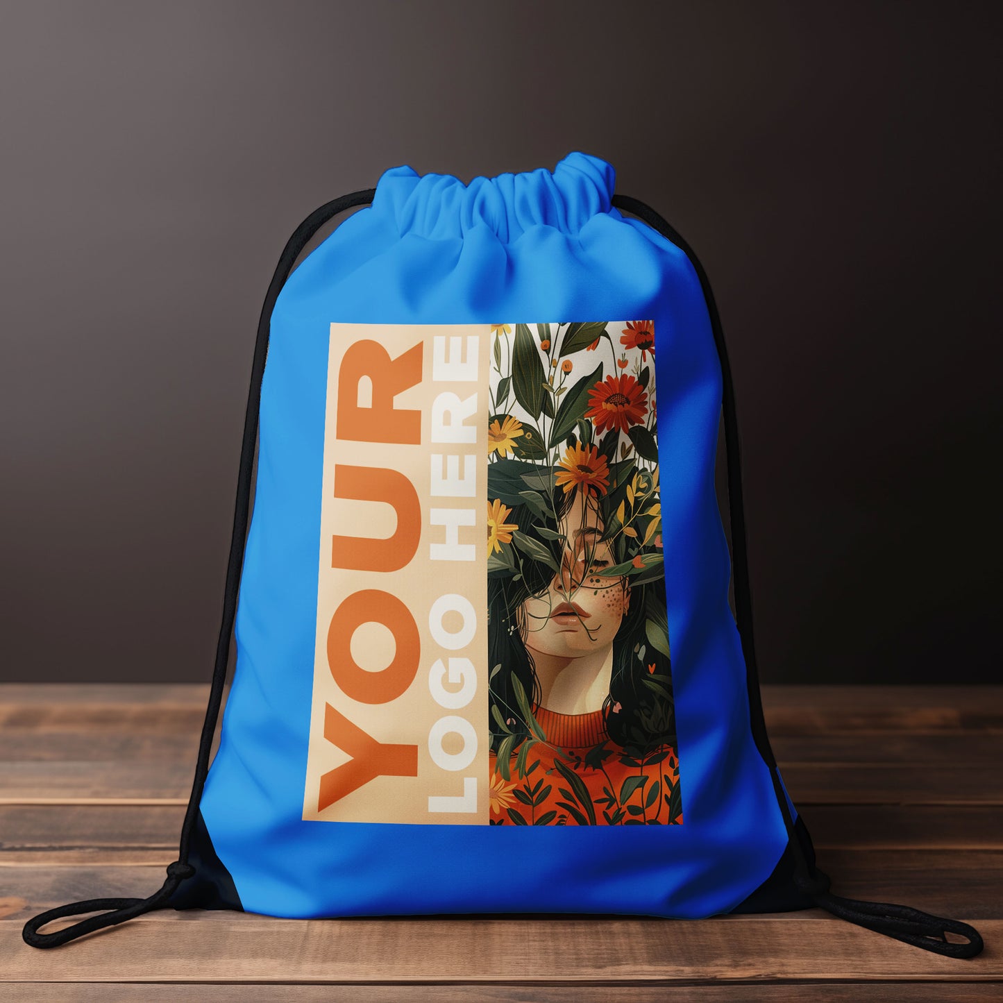 LT91399  Rucksack mit Kordelzug aus 210T RPET