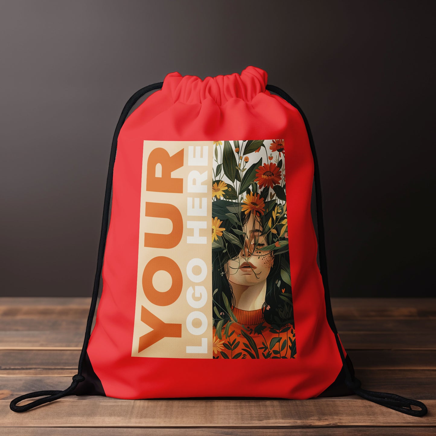 LT91399  Rucksack mit Kordelzug aus 210T RPET