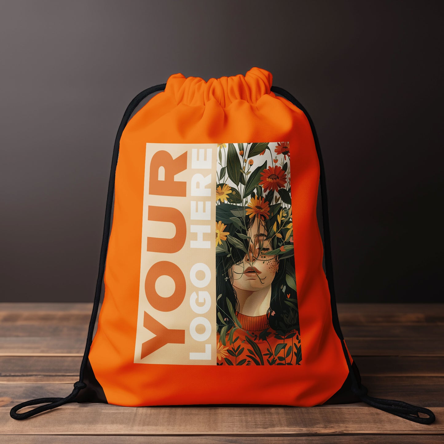 LT91399  Rucksack mit Kordelzug aus 210T RPET