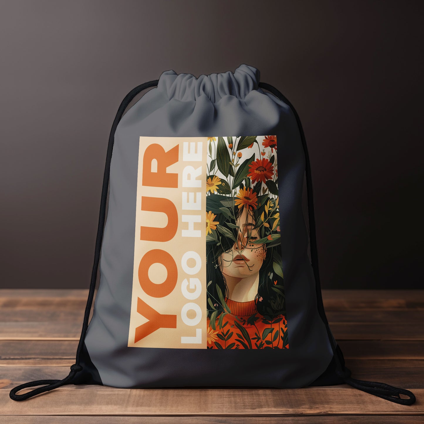LT91399  Rucksack mit Kordelzug aus 210T RPET
