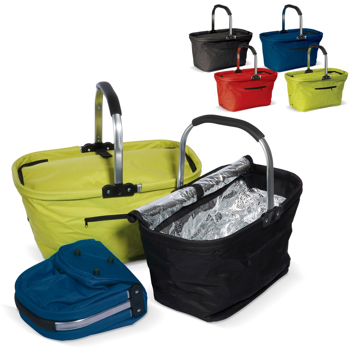 LT91498  Faltbarer Picknickkorb 2-in-1 mit Kühltasche aus 600D-Polyester
