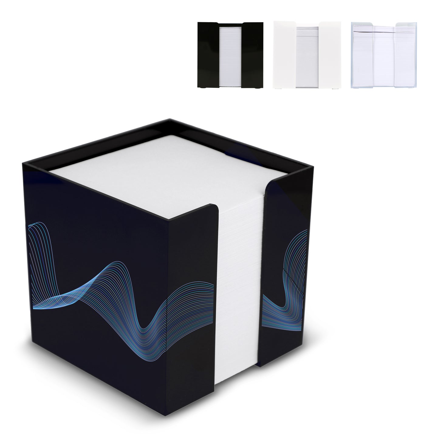 LT91763  Papierblock (10×10×10 cm) in einer würfelförmigen Box