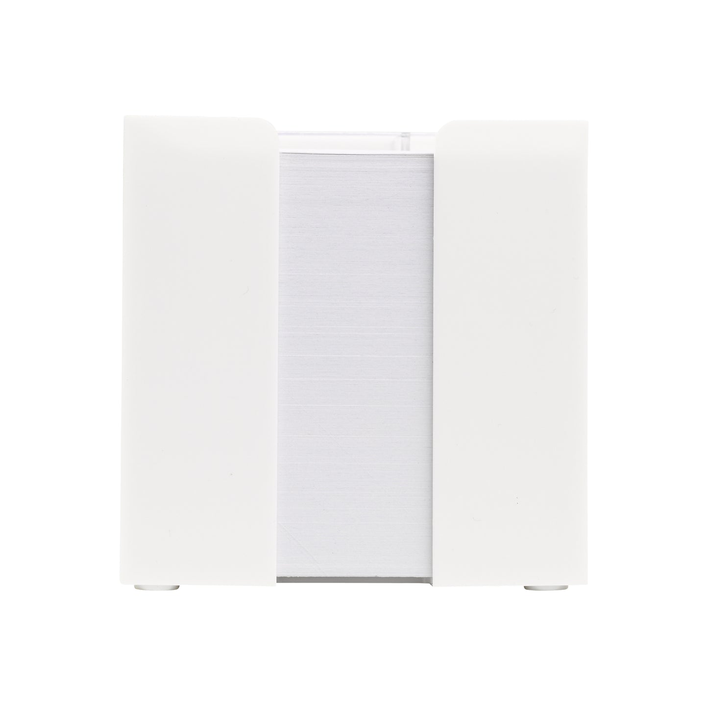 LT91767  Papierblock (10×10×10 cm) in einer würfelförmigen Box mit Fächern für Bürobedarf