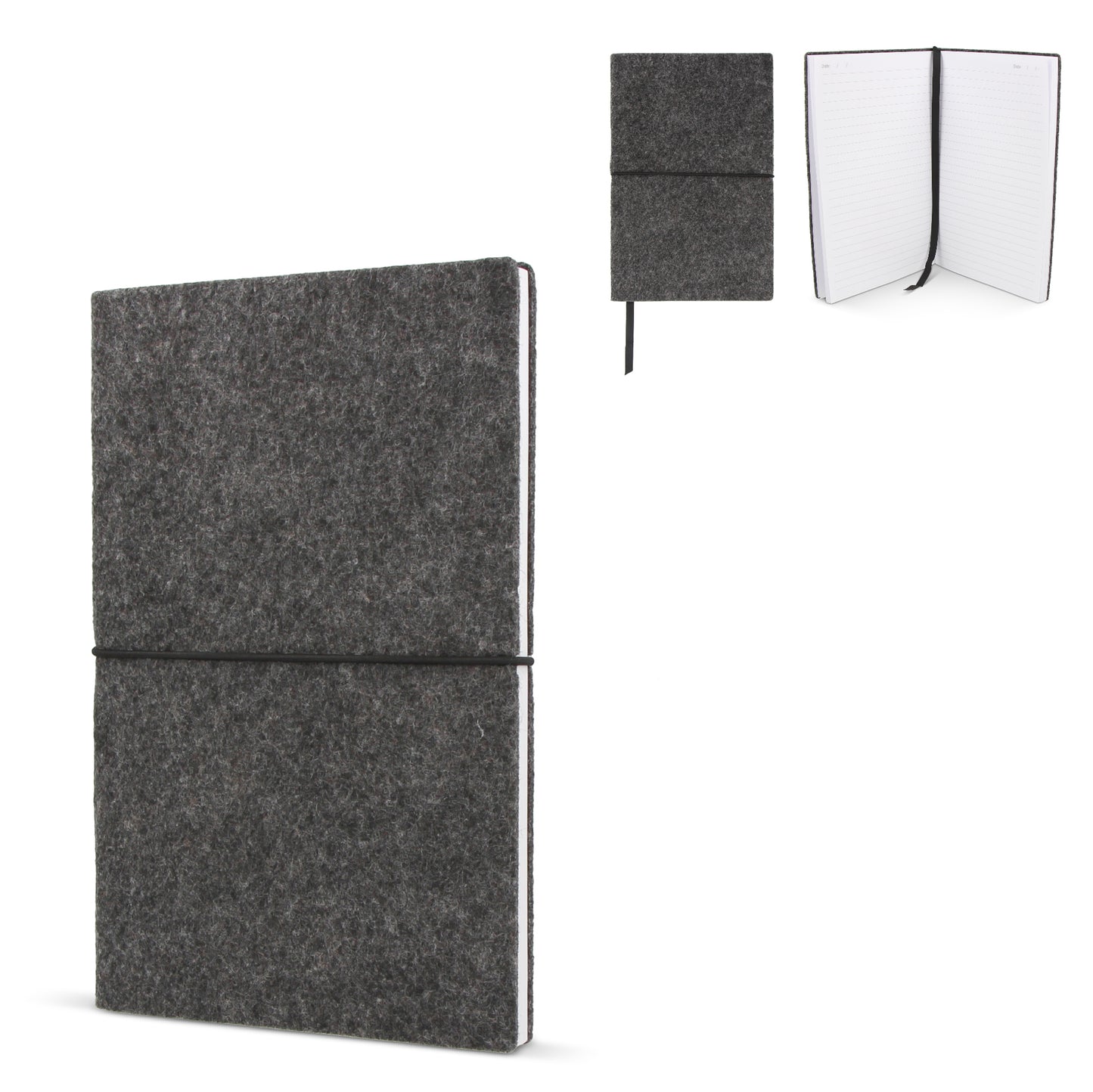 LT92068  A5-Notizbuch mit Filzeinband