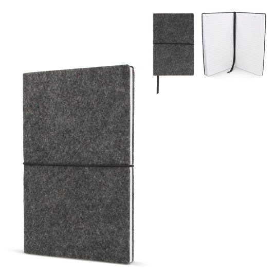 LT92068  A5-Notizbuch mit Filzeinband