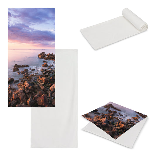 LT95009  Beidseitig sublimationsbedrucktes Handtuch, 100 × 180 cm, 400 g/m².